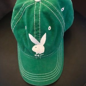 Green Shamrock Playboy Bunny Baseball Cap